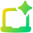 Laptop Ai Spark Icon from Plump Gradient Set