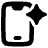 Mobile Ai Spark Icon from Plump Solid Set