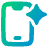 Mobile Ai Spark Icon from Plump Gradient Set