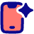 Mobile Ai Spark Icon from Plump Pop Set