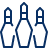 Bowling Pins Icon from Cyber Line Set