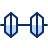 Dumbbell 1 Icon from Cyber Duotone Set