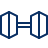 Dumbbell 2 Icon from Cyber Line Set