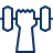 Dumbbell Hand Icon from Cyber Line Set