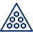 Pool Triangle Icon from Cyber Line Set