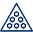 Pool Triangle Icon from Cyber Duotone Set