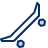 Skateboard Icon from Cyber Duotone Set