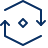 Synchronize Hexagon 2 Icon from Cyber Line Set