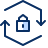 Synchronize Lock Encrypt 1 Icon from Cyber Duotone Set