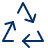 Synchronize Triangle Icon from Cyber Duotone Set