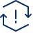 Synchronize Warning Hexagon Icon from Cyber Duotone Set