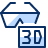 3D Glasses Icon from Cyber Duotone Set