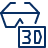 3D Glasses Icon from Cyber Line Set
