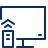 Television Remote Control Icon from Cyber Line Set