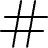 Hash Icon from Streamline Light 3.0 Set