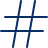 Hash Icon from Cyber Duotone Set