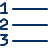 List Numbers Icon from Cyber Line Set