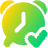 Alarm Check On Icon from Plump Gradient Set