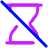 Hourglass Disabled Icon from Plump Neon Set