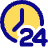 Time 24 Hours Icon from Plump Pop Set