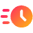 Time Duration Express Fast Icon from Plump Gradient Set