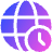 Time Globe Timezone Global Icon from Plump Gradient Set