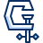 Clamps Icon from Cyber Duotone Set