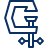 Clamps Icon from Cyber Line Set