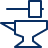 Hammer Anvil Icon from Cyber Line Set
