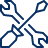 Wrench Screwdriver Icon from Cyber Line Set
