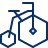 Bicycle Vintage Icon from Cyber Duotone Set