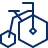 Bicycle Vintage Icon from Cyber Line Set