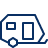 Camper Trailer Icon from Cyber Line Set