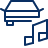 Car Music Icon from Cyber Line Set