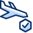 Airplane Arrival Check Icon from Cyber Duotone Set