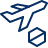 Airplane Departure Cancel Icon from Cyber Line Set