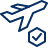 Airplane Departure Check Icon from Cyber Line Set