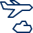 Airplane Fly Icon from Cyber Line Set
