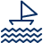 Boat Icon from Cyber Line Set