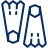 Flippers Icon from Cyber Line Set