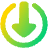 Arrow Download Receive Icon from Plump Gradient Set