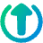 Arrow Upload Send Icon from Plump Gradient Set