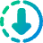 Download In Progress Icon from Plump Gradient Set