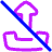 Upload Off Disable Icon from Plump Neon Set