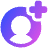 Account Circle Add Icon from Plump Gradient Set