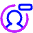 Account Circle Remove Icon from Plump Neon Set
