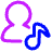 User Artist Icon from Plump Neon Set