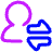 User Customer Transaction Icon from Plump Neon Set