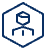 Account Hexagon Icon from Cyber Line - Free Set