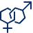 Gender Male Female Icon from Cyber Line - Free Set